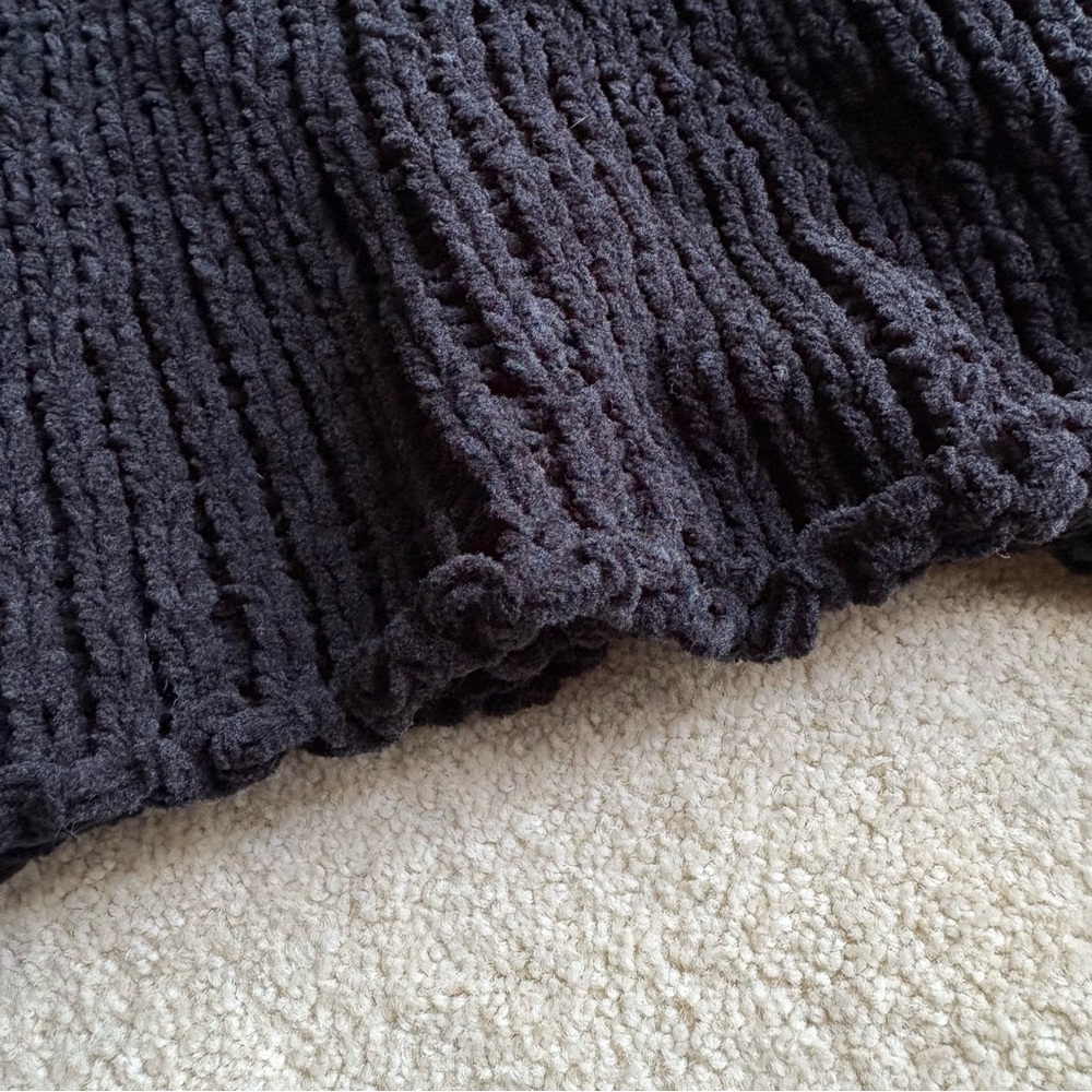 White Birch Charcoal Cowl Neck Sweater - Picture 7 of 7